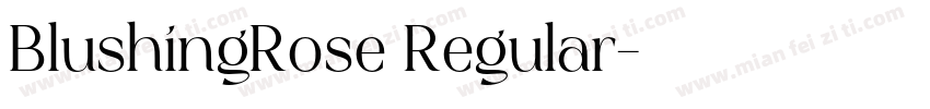 BlushingRose Regular字体转换